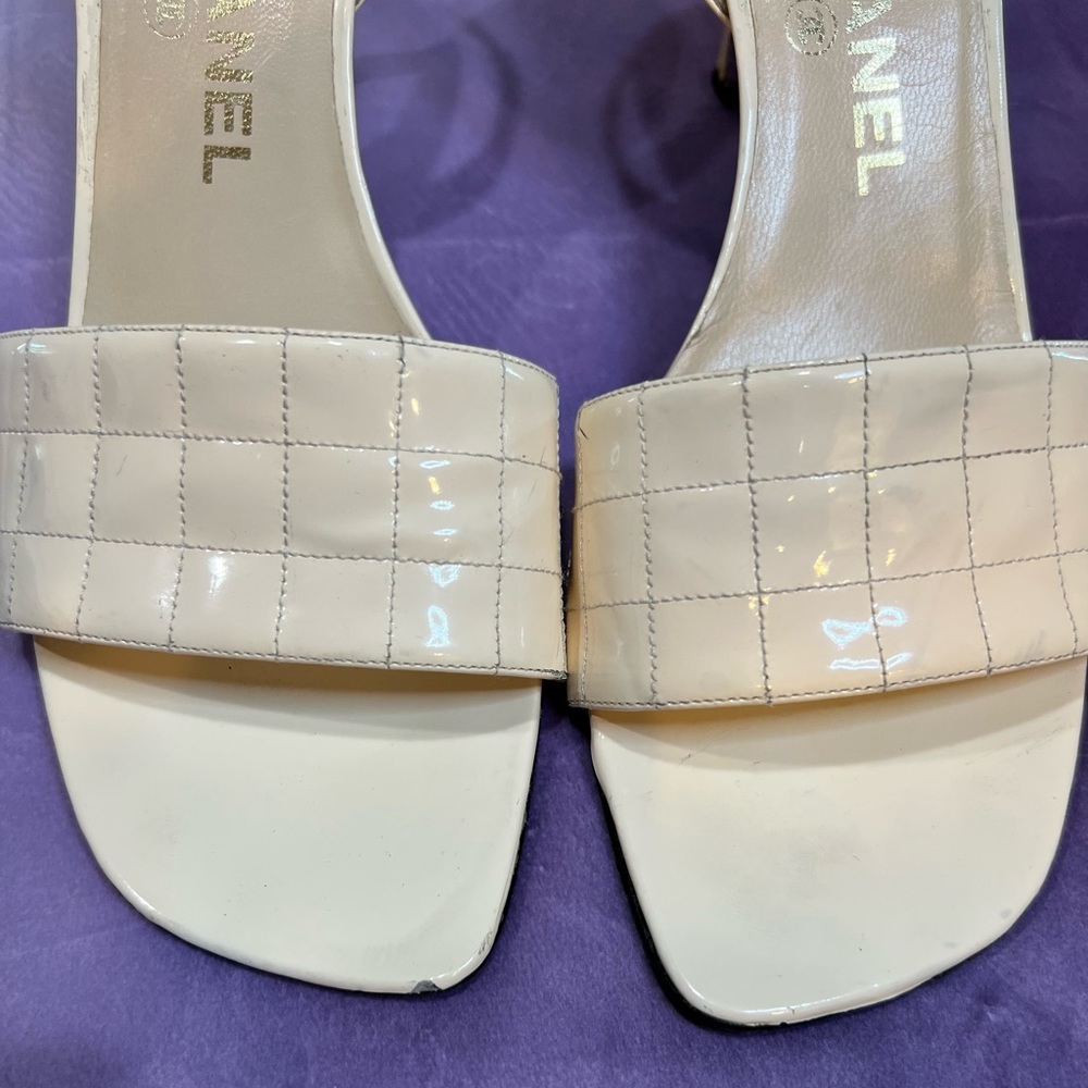 Chanel Open Toe Slingback Sandals - image 5